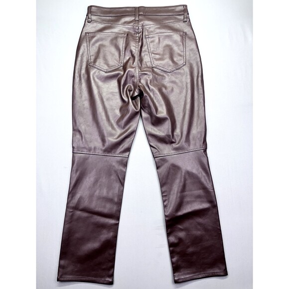 GAP faux leather Skinny Pants - Dark Brown - cropped - Picture 10 of 13
